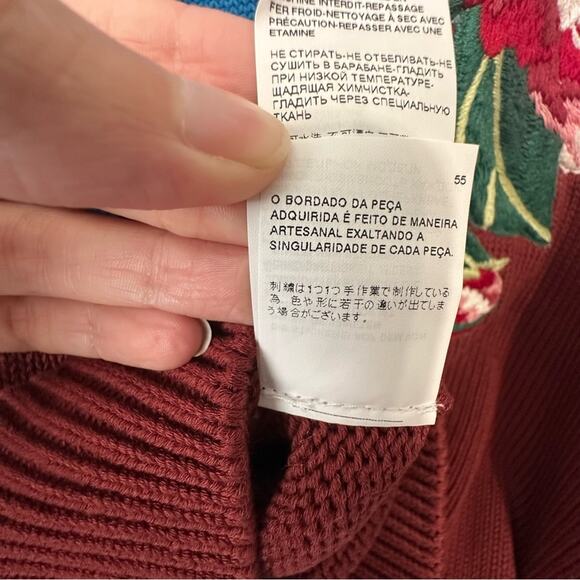 Dolce & Gabbana Cotton Sweater with Handmade Floral Embroidery size S - Picture 12 of 15